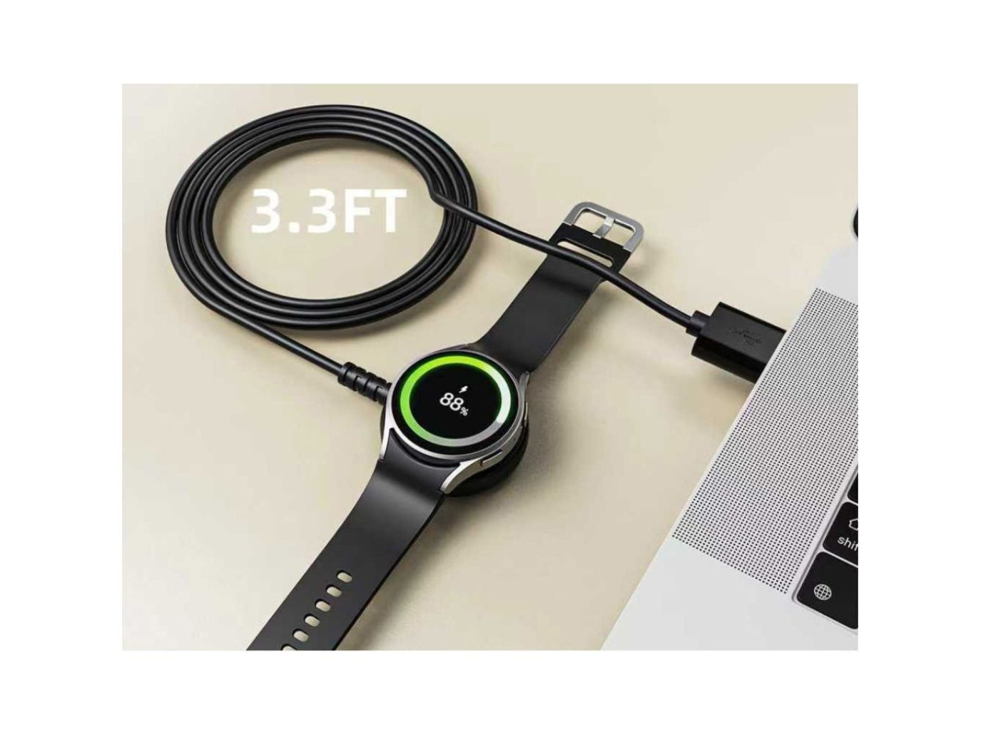 Tech-Protect MC03 UltraBoost Wireless Charger for Samsung Galaxy Watch - Black