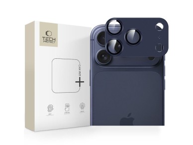 Tech-Protect Camfull Fit+ Camera Lens Glass for iPhone 17 Pro Max - Navy Blue Tech-Protect Camfull Fit+ Camera Lens Glass for iPhone 17 Pro Max - Navy Blue
