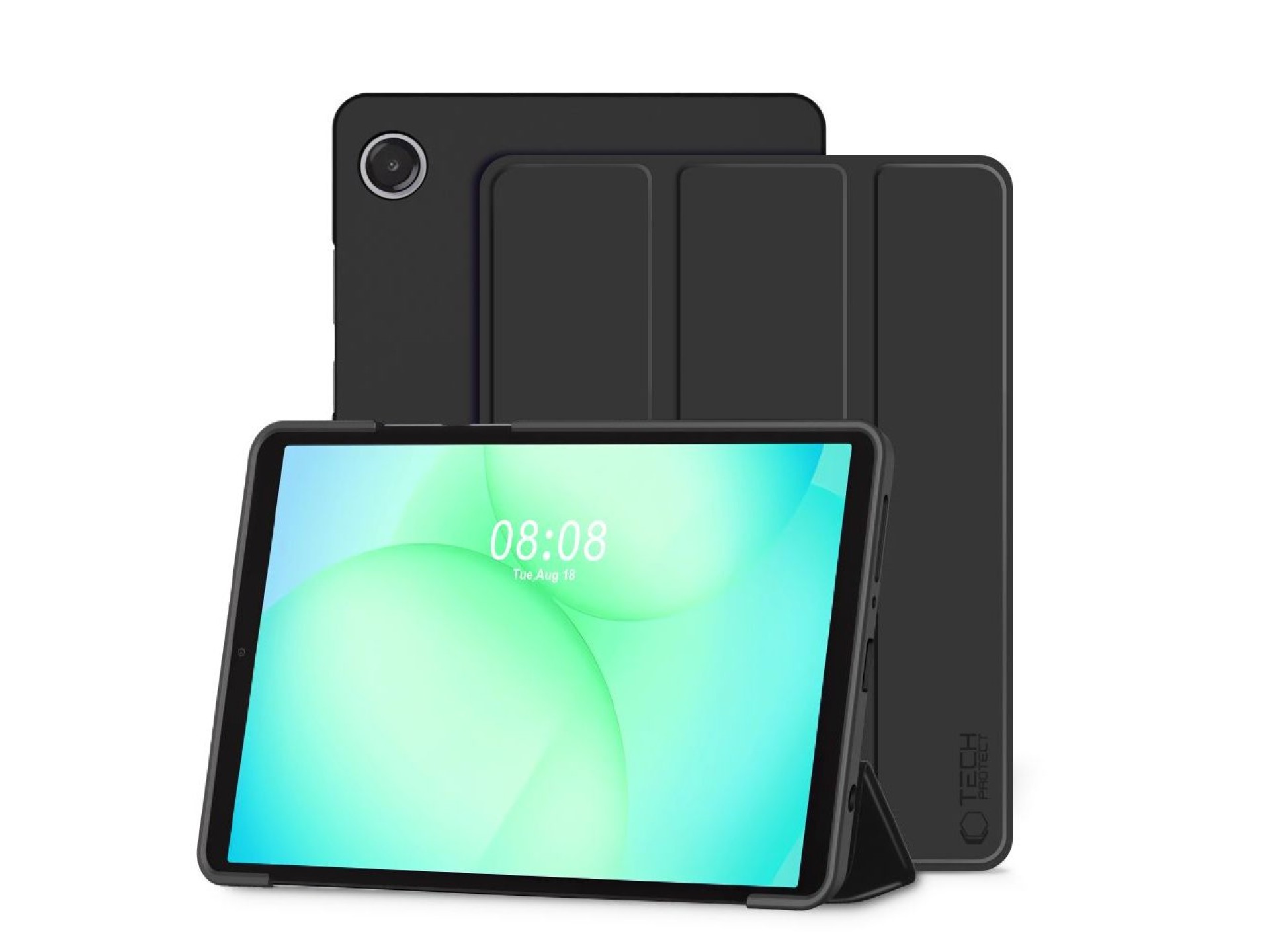 Funda TechProtect SmartCase para Samsung Galaxy Tab A9 / A11 8.7 X110 / X115 / X133 / X135 - Negra