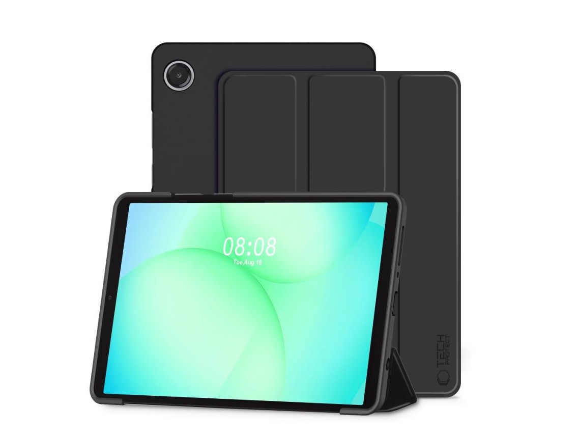 Funda TechProtect SmartCase para Samsung Galaxy Tab A9 / A11 8.7 X110 / X115 / X133 / X135 - Negra