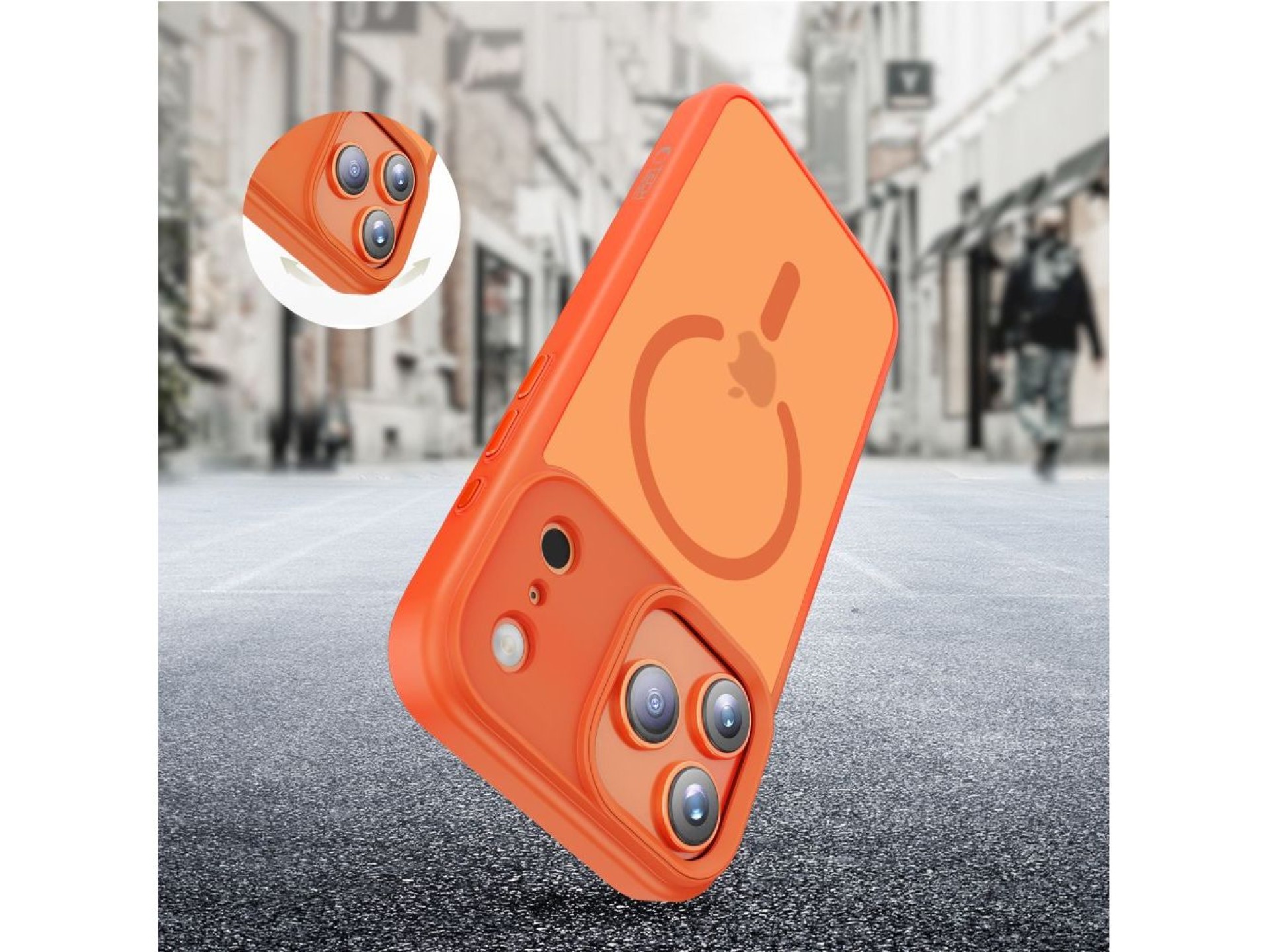 Tech-Protect MagMat MagSafe Case for iPhone 17 Pro Max - Orange