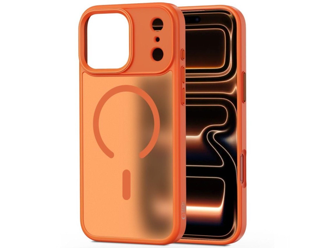 Funda Tech-Protect MagMat MagSafe para iPhone 17 Pro - Naranja