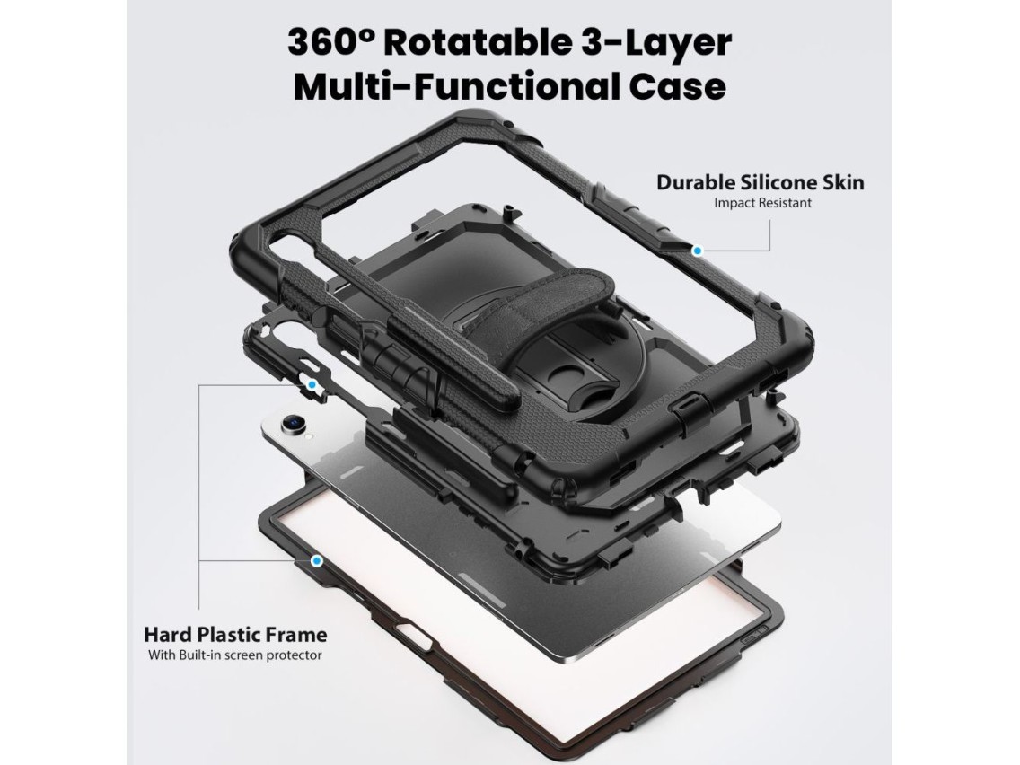 Funda protectora Tech-Protect para Samsung Galaxy Tab S11 11.0 X730 / X736B - Negra