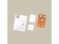 Protector de lente de cámara Tech-Protect Camfull Fit+ para iPhone 17 Pro - Naranja Protector de lente de cámara Tech-Protect Camfull Fit+ para iPhone 17 Pro - Naranja