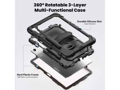Tech-Protect Solid Case for Samsung Galaxy Tab S11 11.0 X730 / X736B - Black Tech-Protect Solid Case for Samsung Galaxy Tab S11 11.0 X730 / X736B - Black