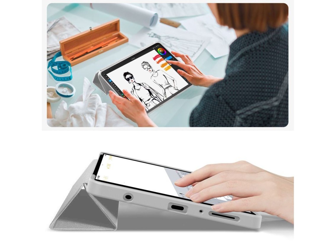 Capa protetora TechProtect SmartCase para Samsung Galaxy Tab A9 / A11 8.7 X110 / X115 / X133 / X135