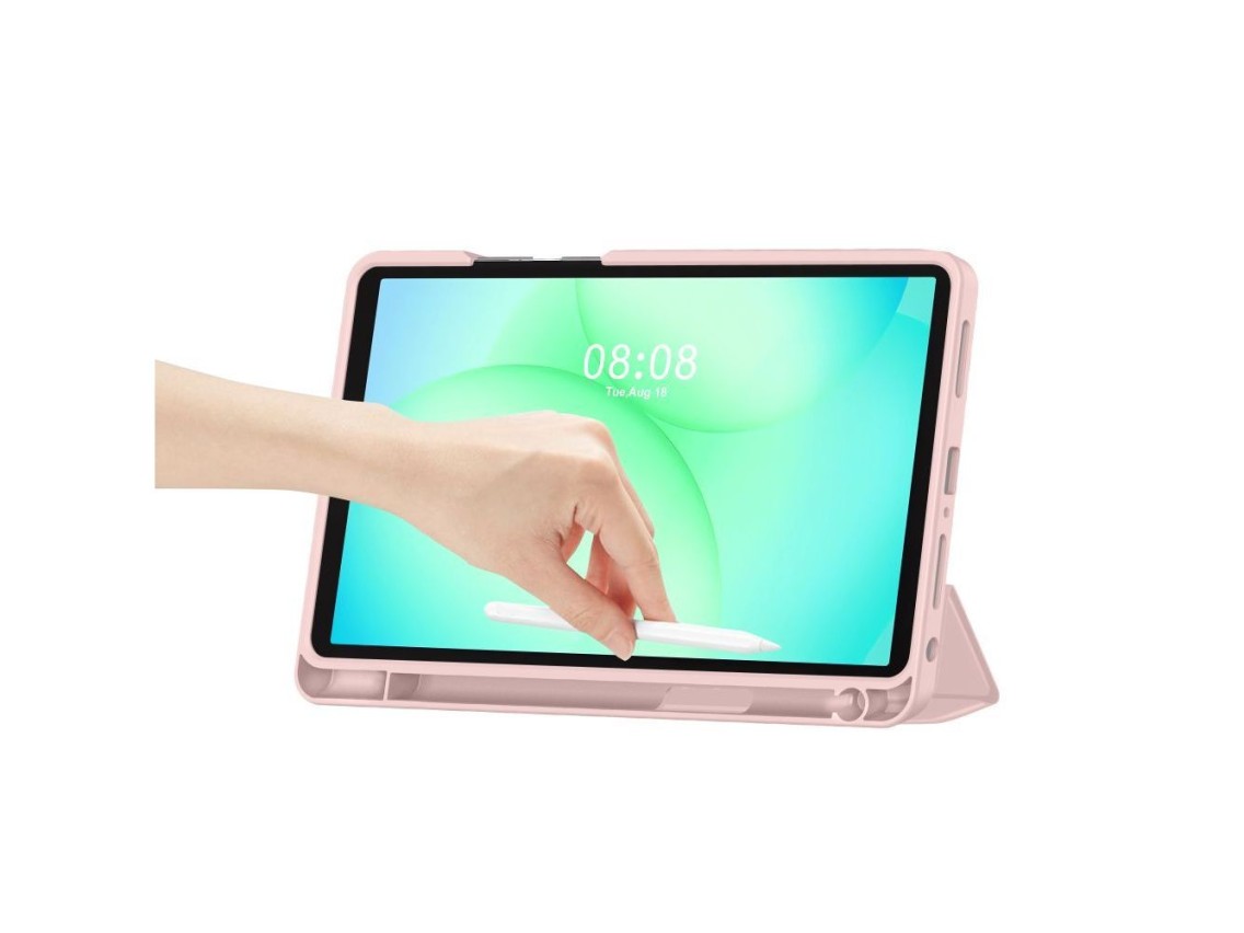 Capa TechProtect SmartCase Pen para Samsung Galaxy Tab A9 / A11 8.7 X110 / X115 / X133 / X135 - rosa