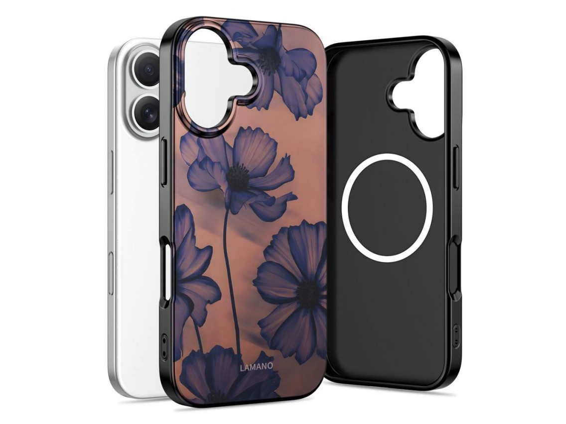 Funda Tech-Protect Lamano MagSafe para iPhone 17 - marr�n-morado