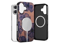 Funda Tech-Protect Lamano MagSafe para iPhone 17 - marr�n-morado