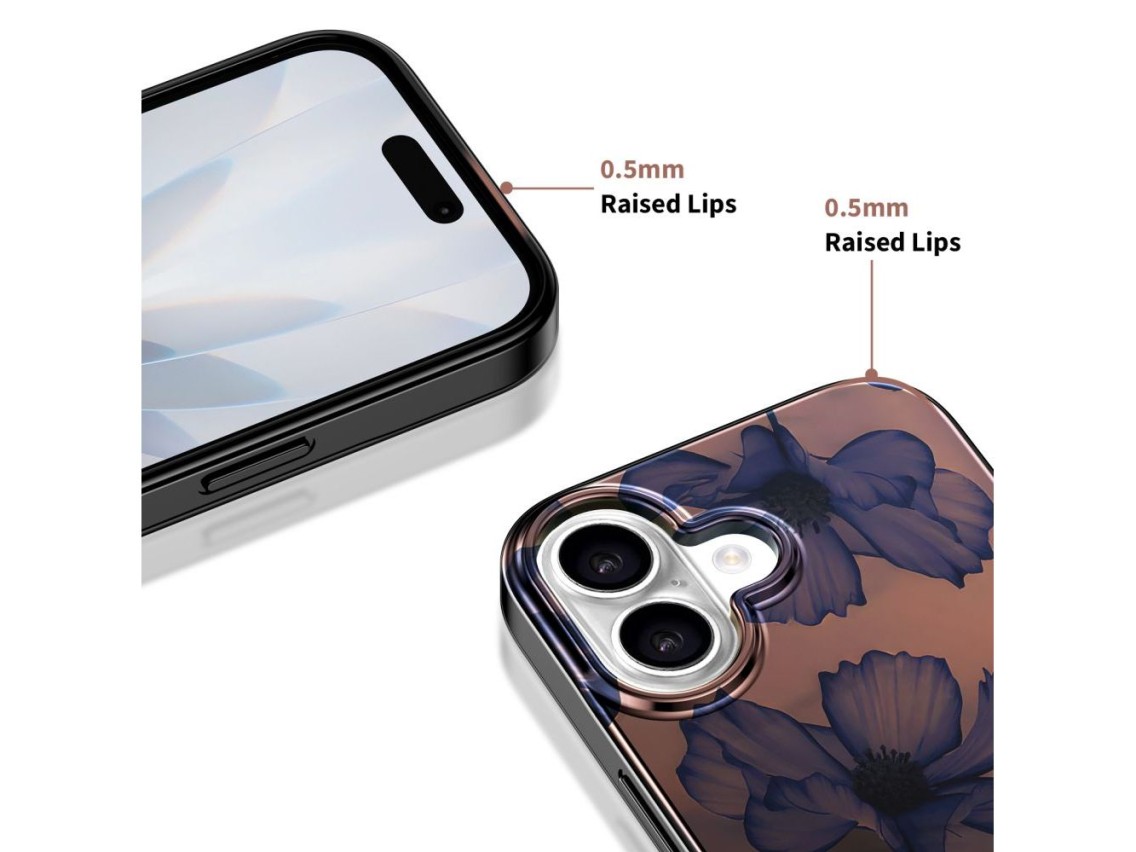Funda Tech-Protect Lamano MagSafe para iPhone 17 - marr�n-morado