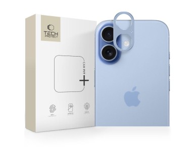Protector de pantalla de cristal Tech-Protect Camalloy Fit+ para iPhone 17 - Azul