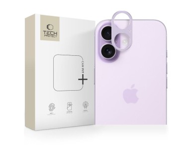 Tech-Protect Camalloy Fit+ Camera Glass for iPhone 17 - Purple Tech-Protect Camalloy Fit+ Camera Glass for iPhone 17 - Purple