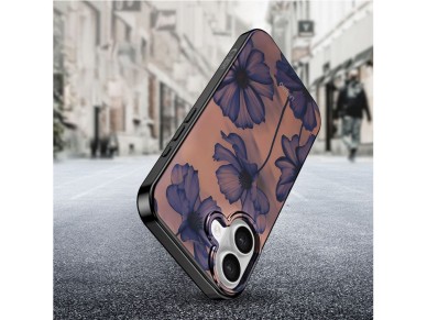 Capa Tech-Protect Lamano MagSafe para iPhone 16 - marrom-roxo