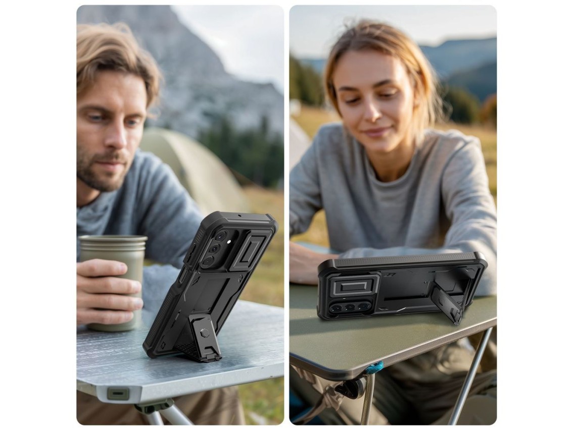 Capa Tech-Protect Kevlar Cam+ para Samsung Galaxy A17 4G/5G - Preta