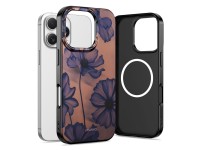 Capa Tech-Protect Lamano MagSafe para iPhone 16 Pro Max - marrom-roxo Capa Tech-Protect Lamano MagSafe para iPhone 16 Pro Max - marrom-roxo