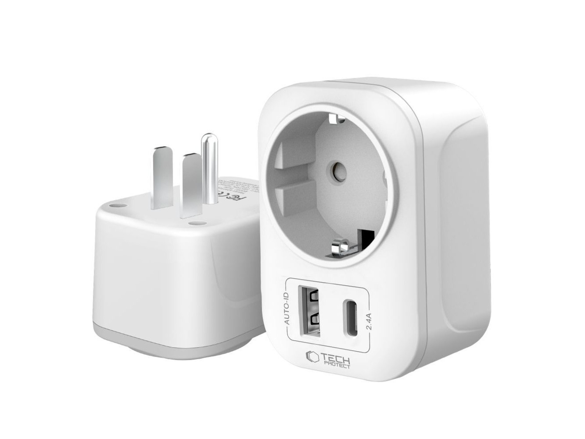 Tech-Protect TA100 US Adapter - White