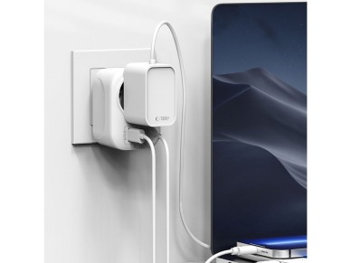 Adaptador Tech-Protect TA100 para EE. UU. - Blanco