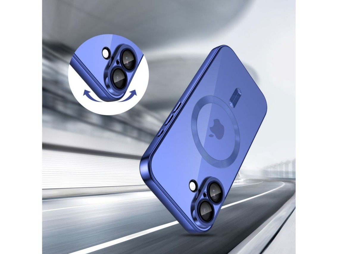 Tech-Protect MagFlex MagSafe Case for iPhone 17 - Clear Navy Blue