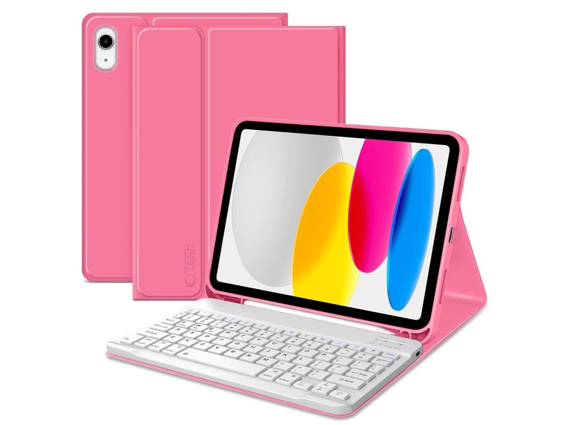 Capa Tech-Protect SC Pen para iPad 10.9” (2022) / 11” (2025) - Rosa
