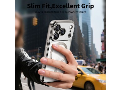 Tech-Protect MagFlex MagSafe Case for iPhone 17 Pro Max - Clear Silver Tech-Protect MagFlex MagSafe Case for iPhone 17 Pro Max - Clear Silver