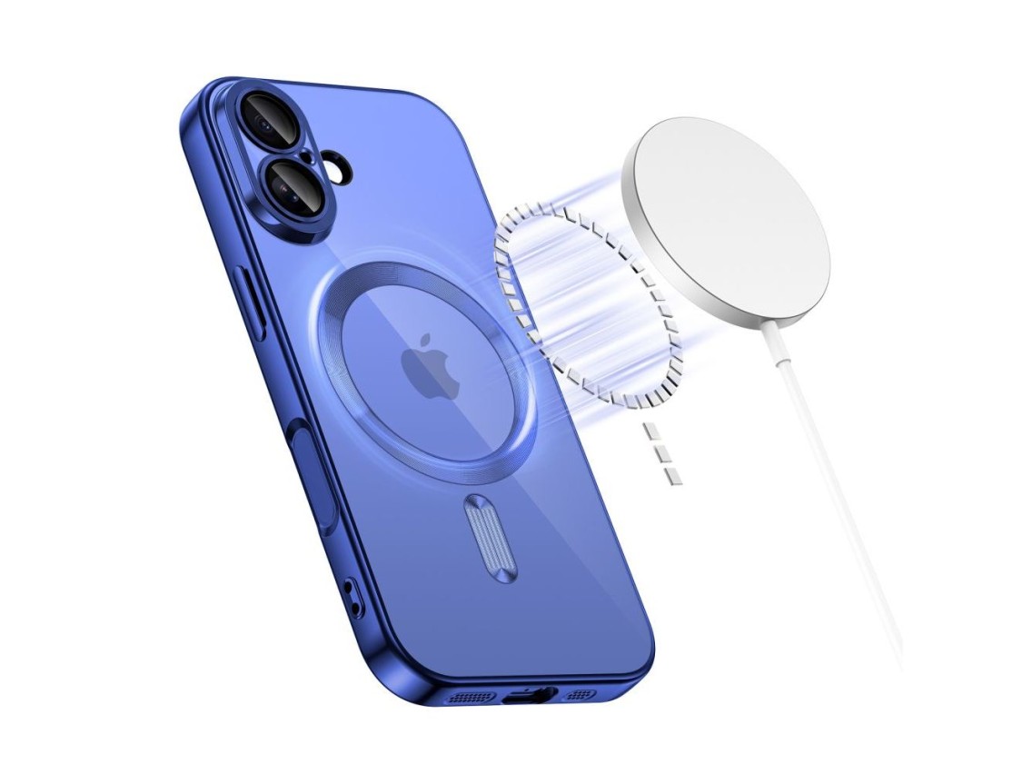 Tech-Protect MagFlex MagSafe Case for iPhone 17 - Clear Navy Blue