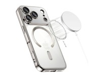 Funda Tech-Protect MagFlex MagSafe para iPhone 17 Pro - plateada transparente Funda Tech-Protect MagFlex MagSafe para iPhone 17 Pro - plateada transparente