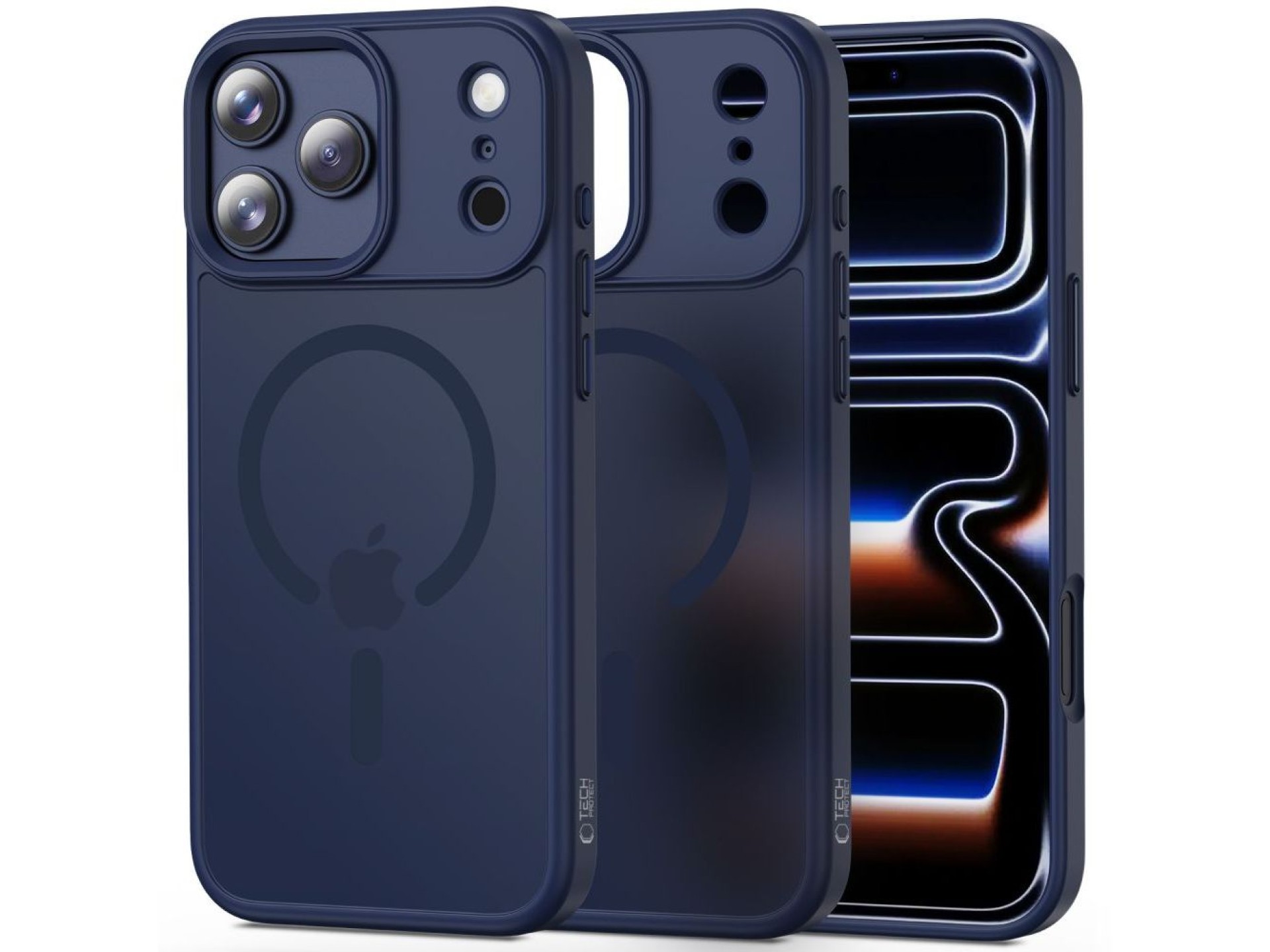 Capa Tech-Protect MagMat MagSafe para iPhone 17 Pro - Azul Marinho