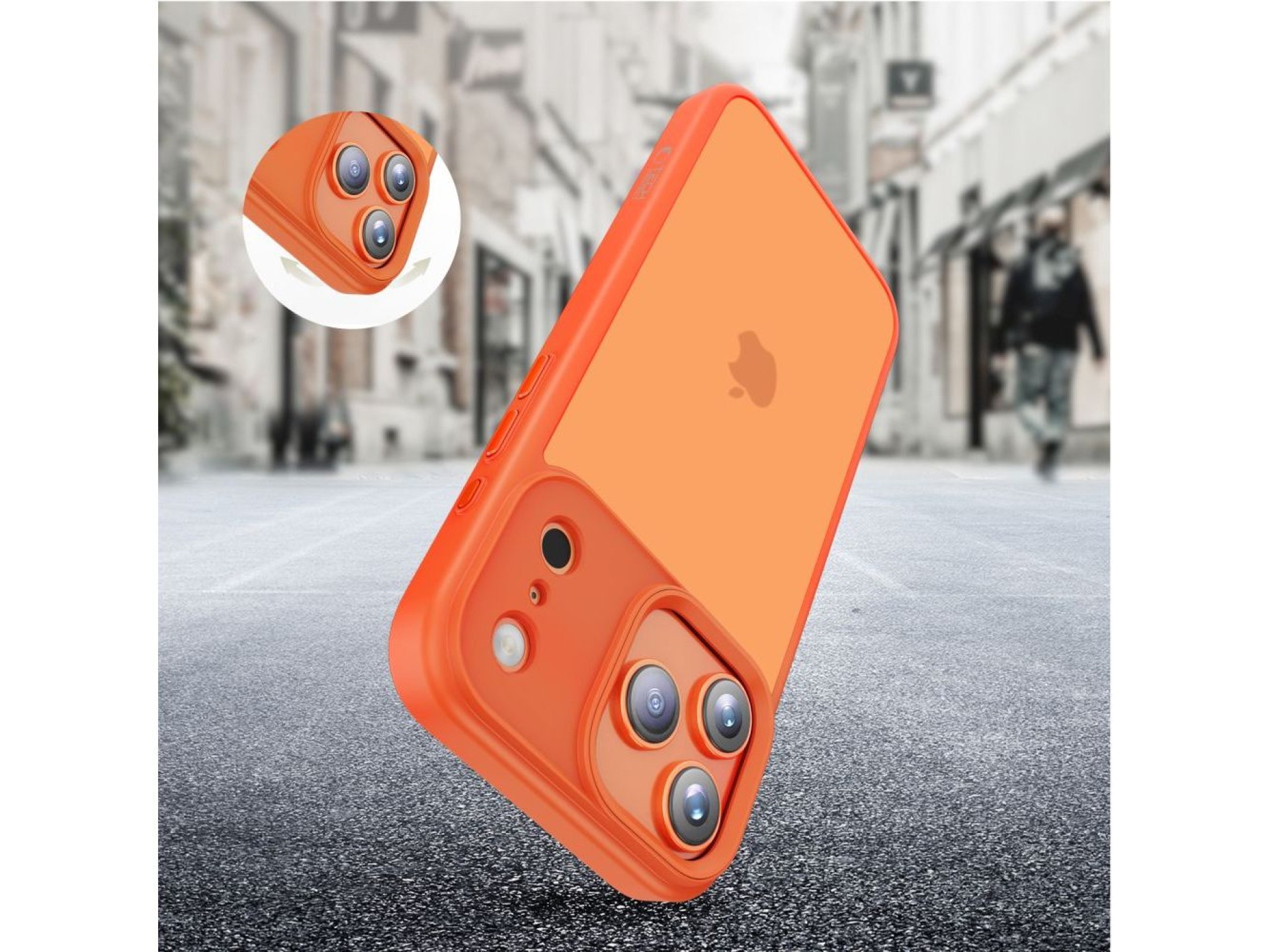 Funda Tech-Protect MagMat para iPhone 17 Pro Max - Naranja