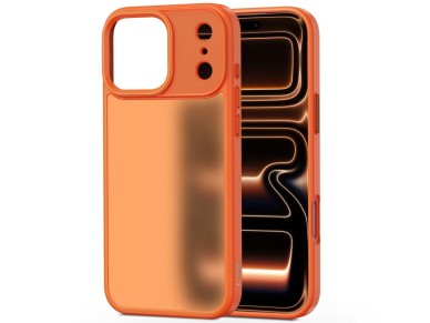 Tech-Protect MagMat case for iPhone 17 Pro - orange and matte Tech-Protect MagMat case for iPhone 17 Pro - orange and matte