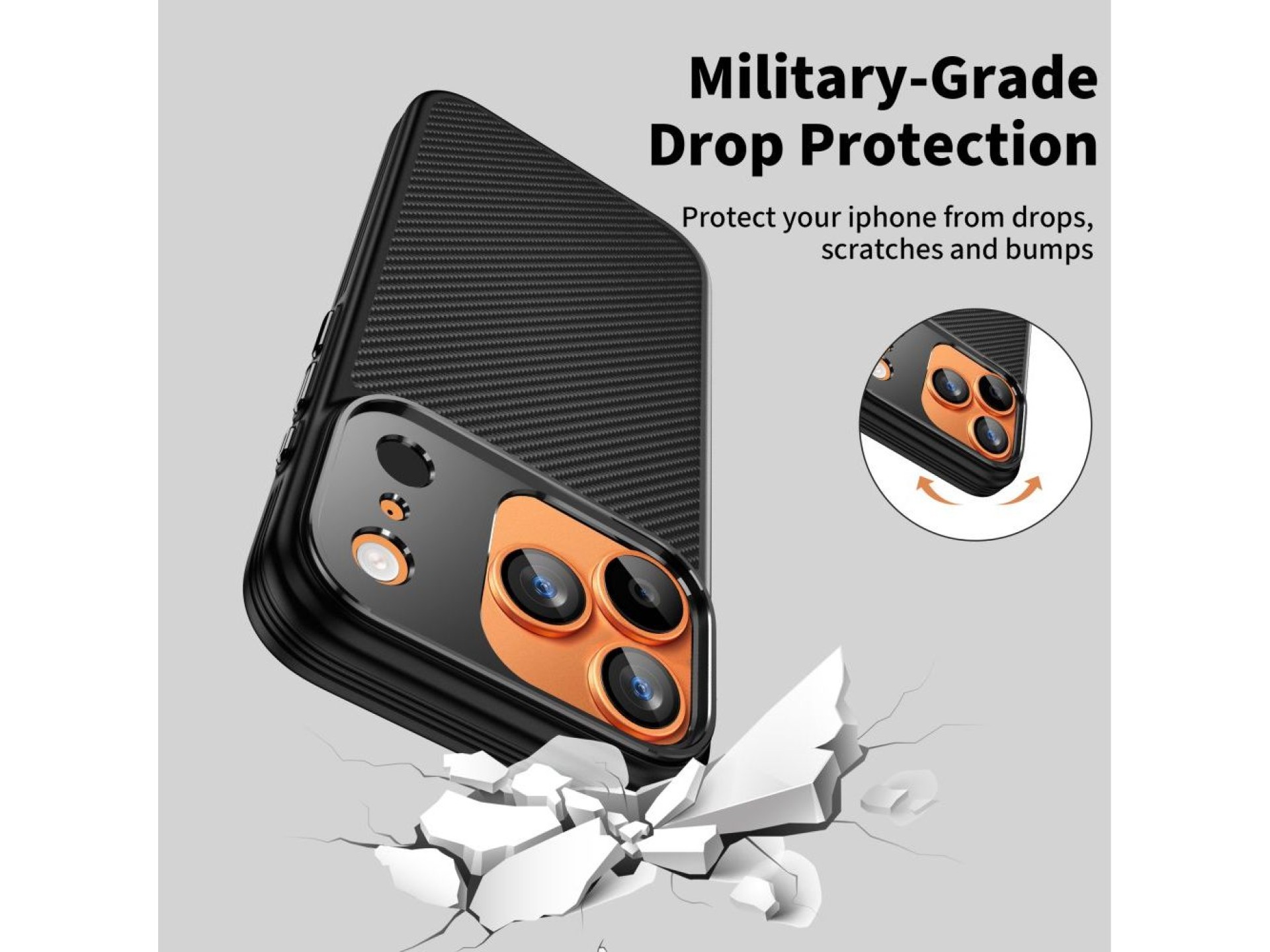 Capa Tech-Protect Kevlar Aramid MagSafe para iPhone 17 Pro Max - preta