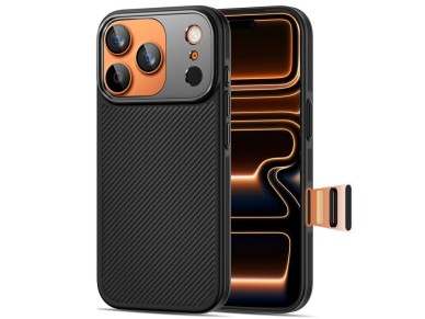 Tech-Protect Kevlar Aramid MagSafe case for iPhone 17 Pro Max - black Tech-Protect Kevlar Aramid MagSafe case for iPhone 17 Pro Max - black