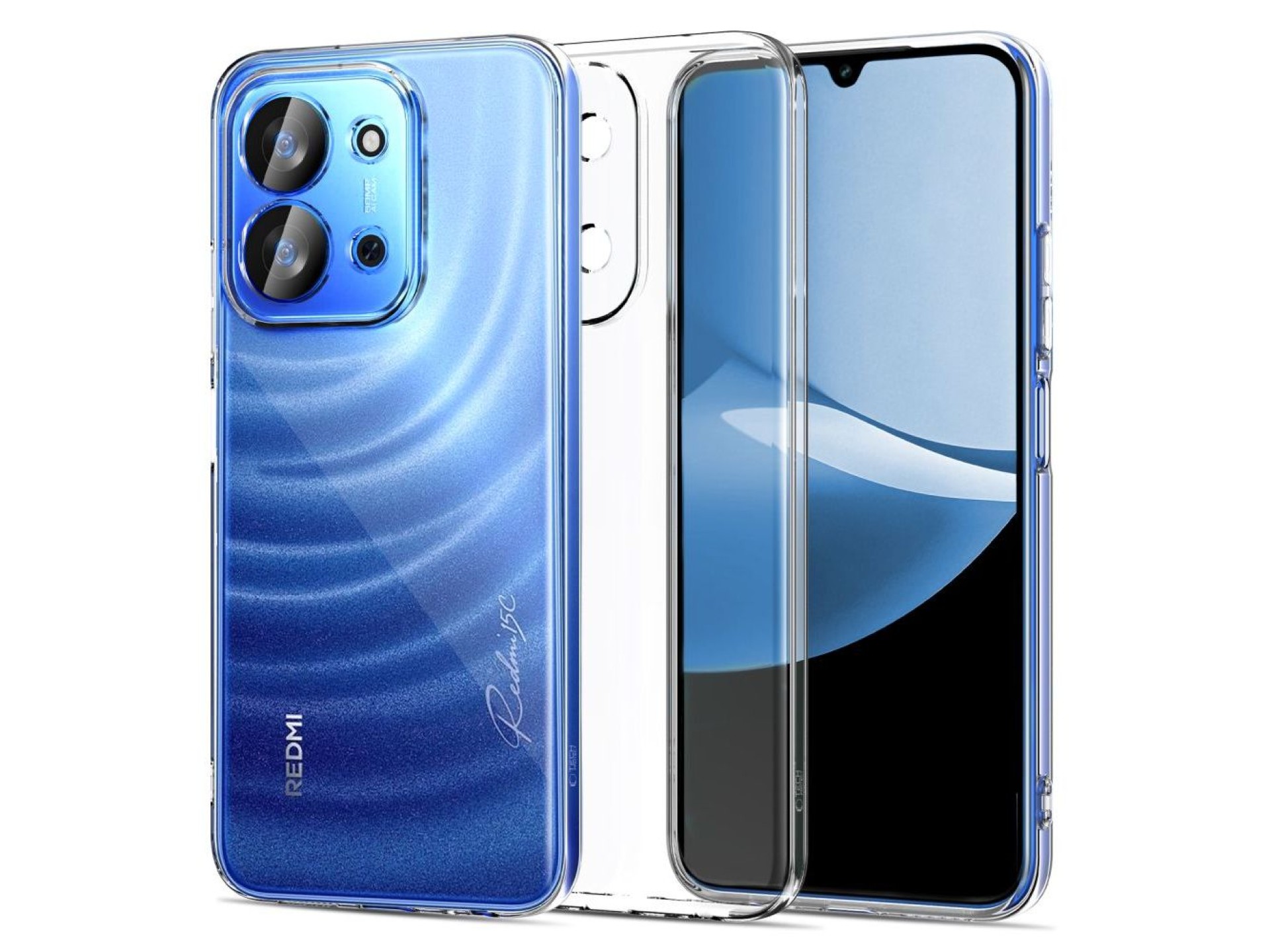 Capa Tech-Protect FlexAir para Xiaomi Redmi 15C 5G - Poco C85 5G - Transparente