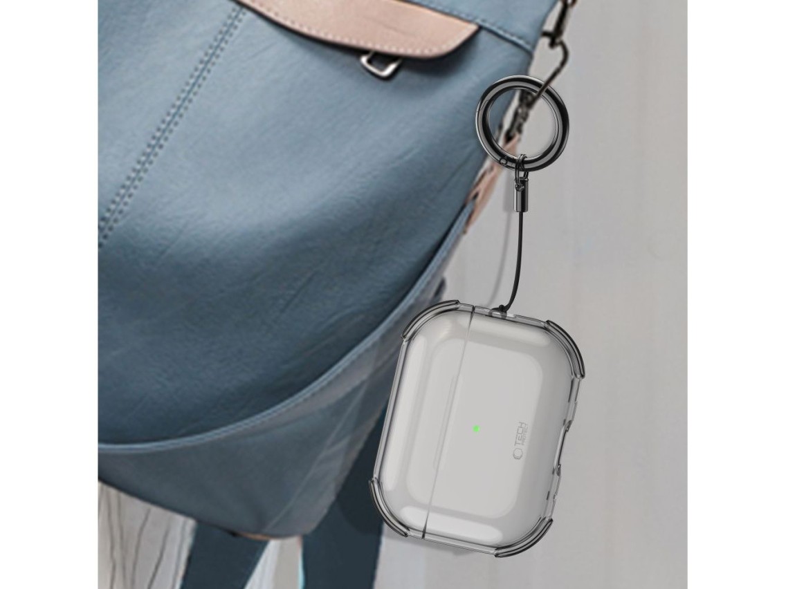 Capa Tech-Protect Bounce para AirPods Pro 3 - Translúcida