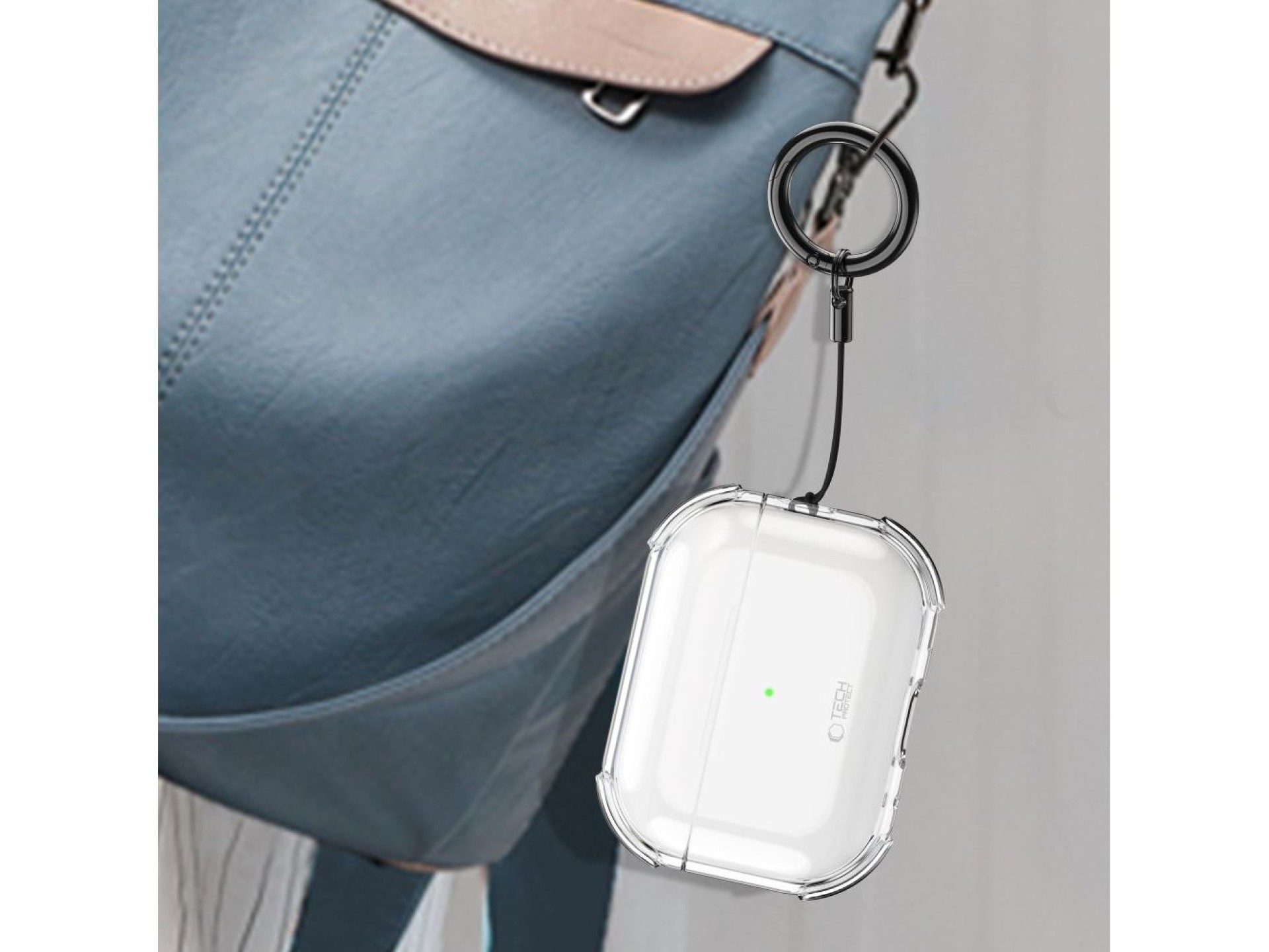 Capa Tech-Protect Bounce para AirPods Pro 3 - Transparente