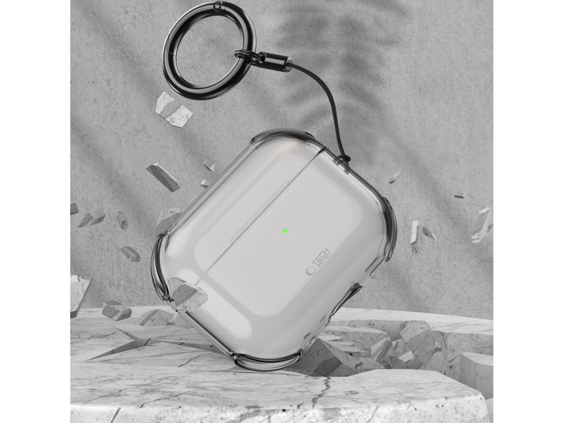 Capa Tech-Protect Bounce para AirPods Pro 3 - Translúcida