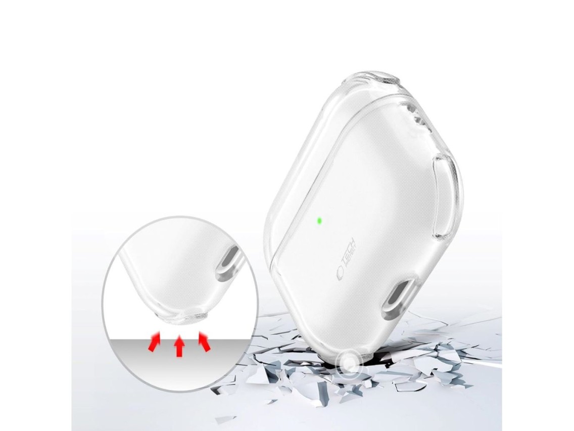 Capa Tech-Protect Bounce para AirPods Pro 3 - Transparente