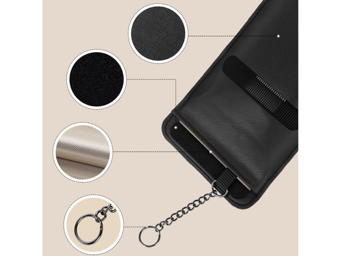 Capa antifurto para chave de carro Tech-Protect KLR400 - Preta