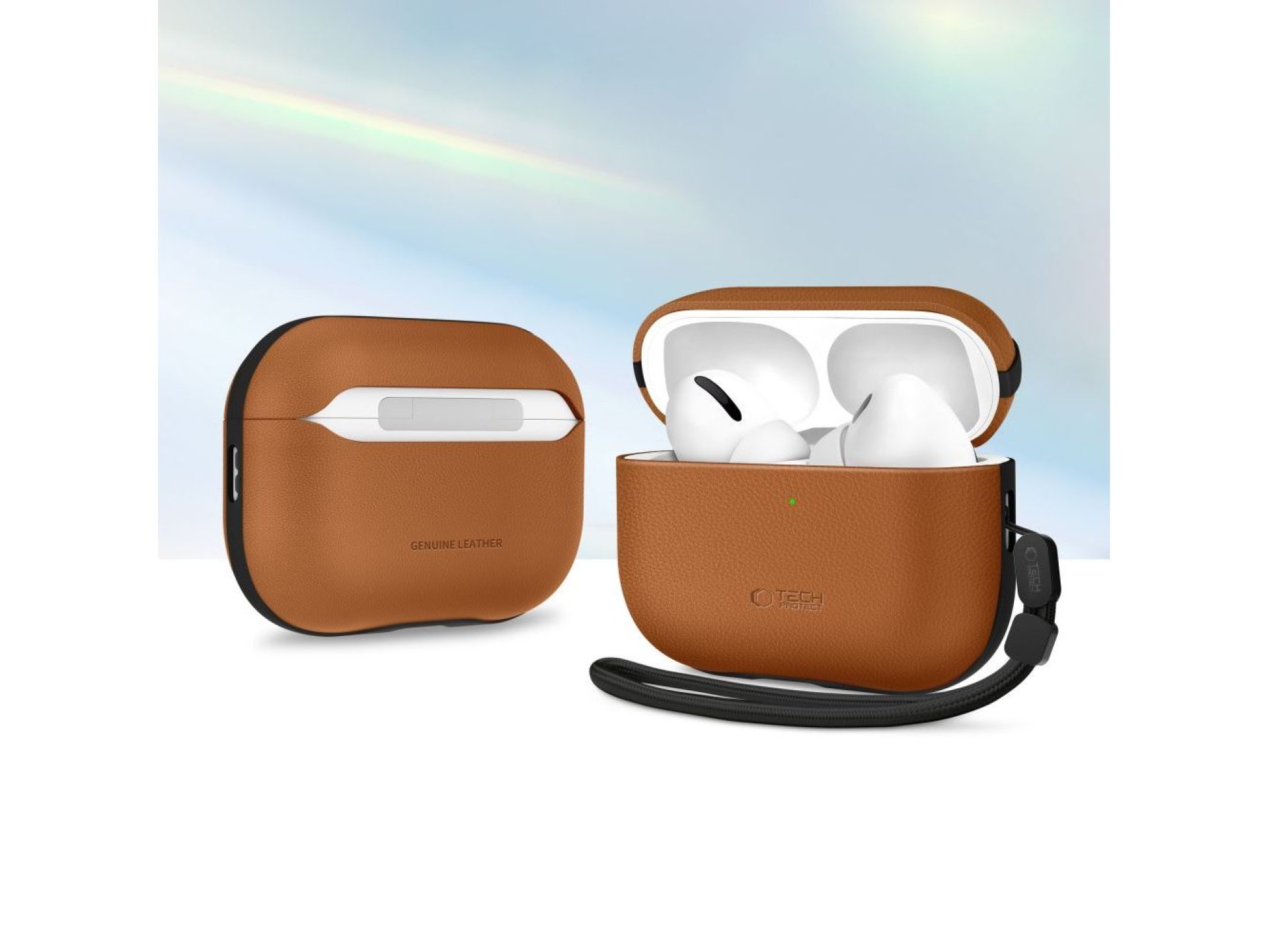 Capa Tech-Protect NaturalFit para AirPods Pro 3 - Marrom