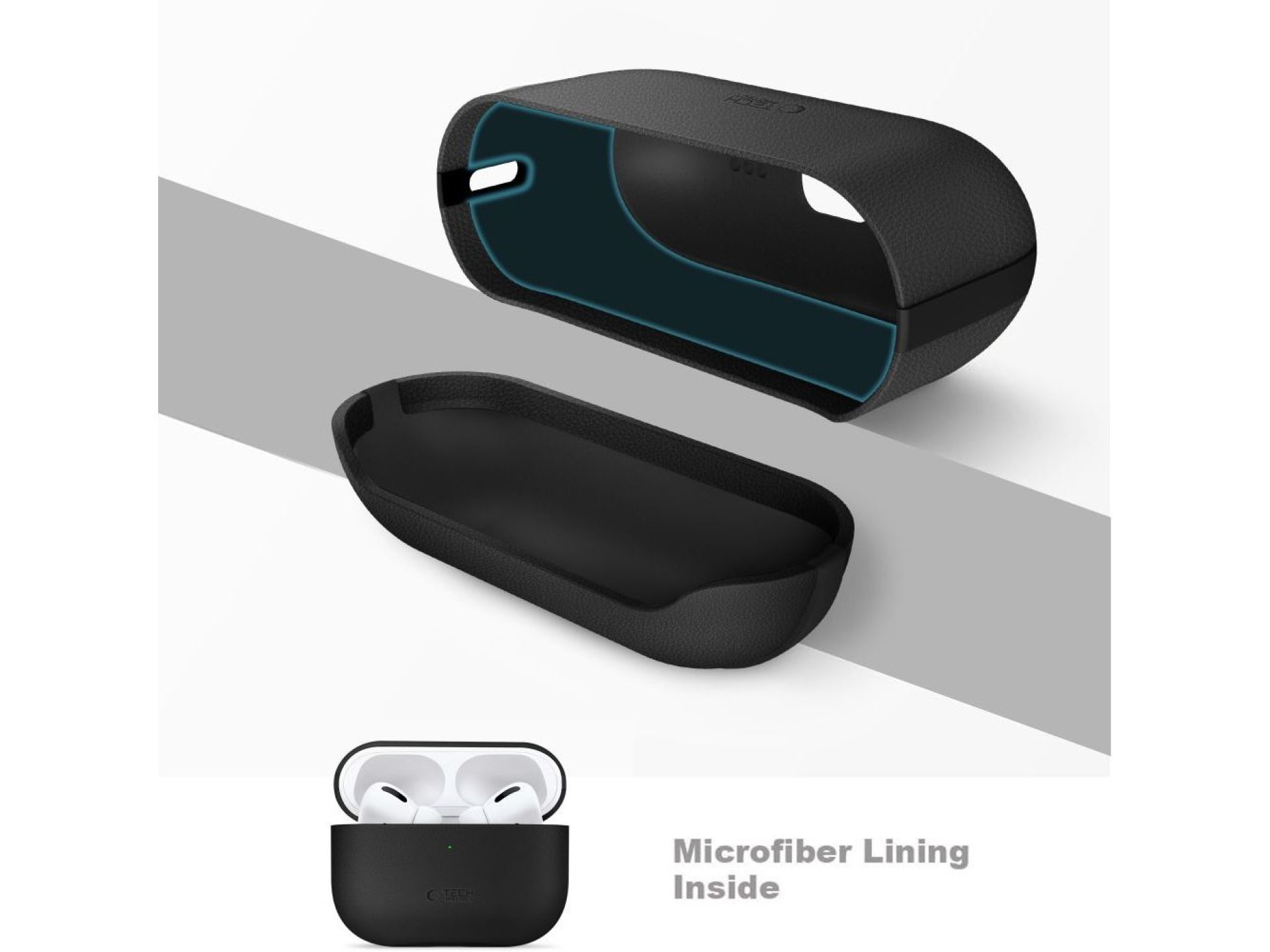 Capa Tech-Protect NaturalFit para AirPods Pro 3 - Preta