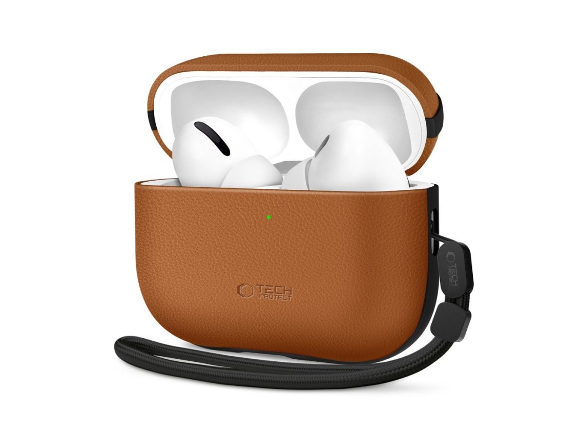 Capa Tech-Protect NaturalFit para AirPods Pro 3 - Marrom