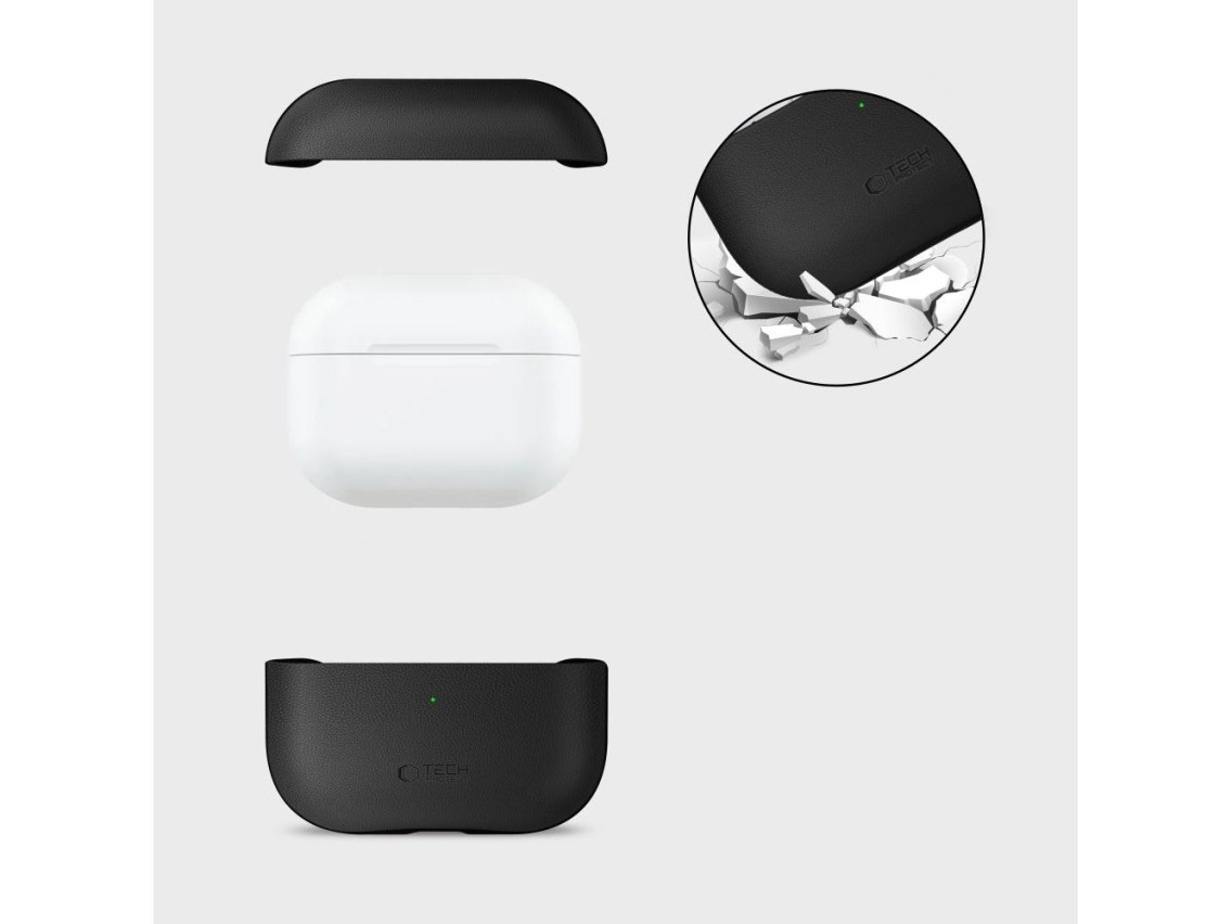 Capa Tech-Protect NaturalFit para AirPods Pro 3 - Preta