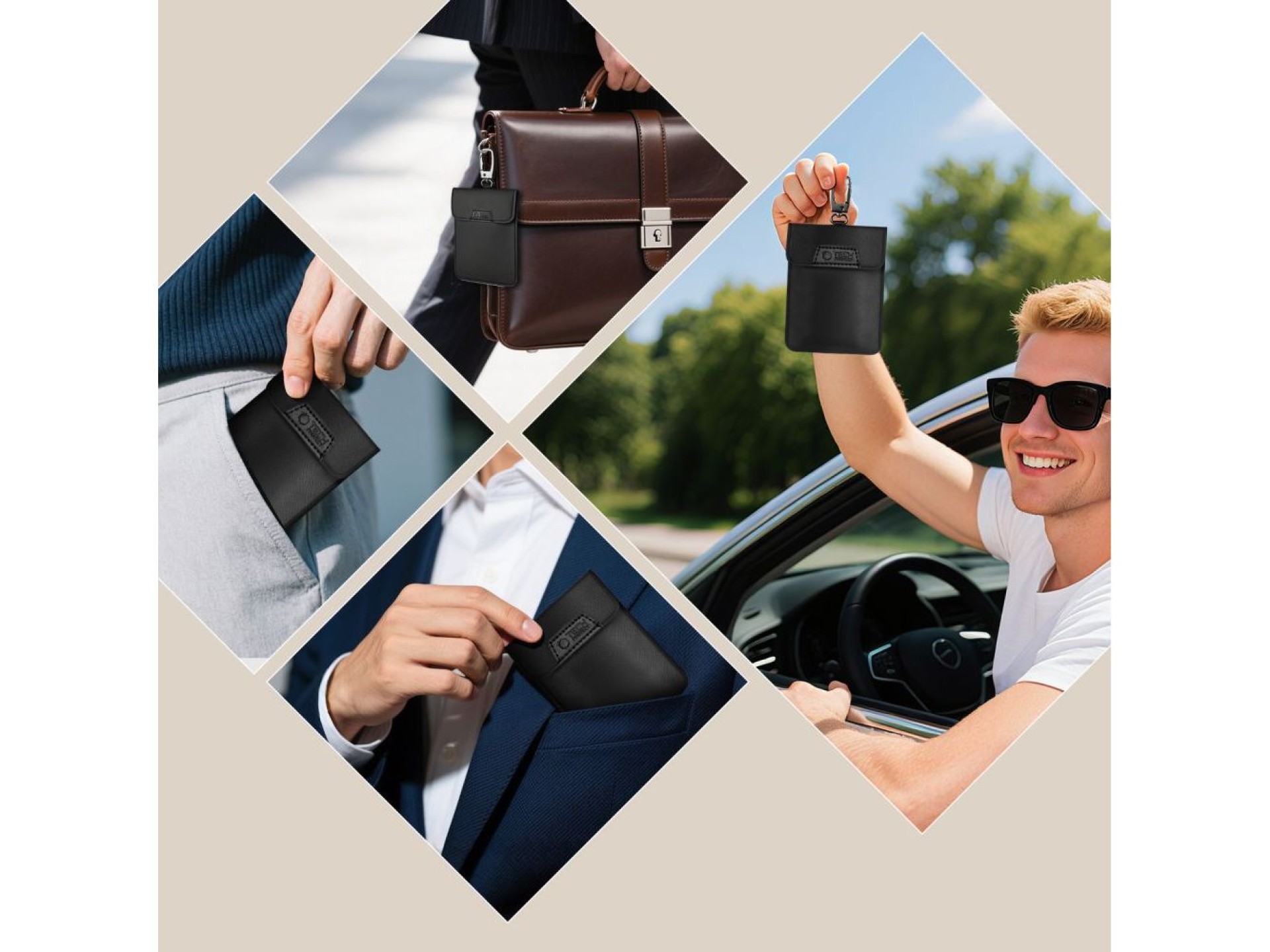 Capa antifurto para chave de carro Tech-Protect KLR400 - Preta