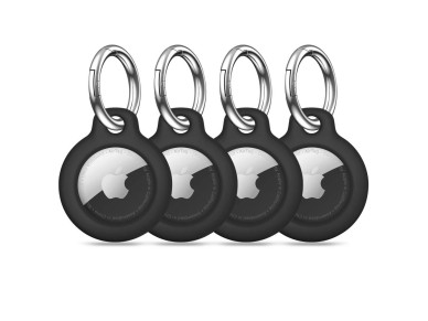 Paquete de 4 fundas Tech-Protect Rough para Apple AirTag 1/2 - negras Paquete de 4 fundas Tech-Protect Rough para Apple AirTag 1/2 - negras