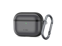 Capa de silicone Tech-Protect para AirPods Pro 3 - Preto fosco Capa de silicone Tech-Protect para AirPods Pro 3 - Preto fosco