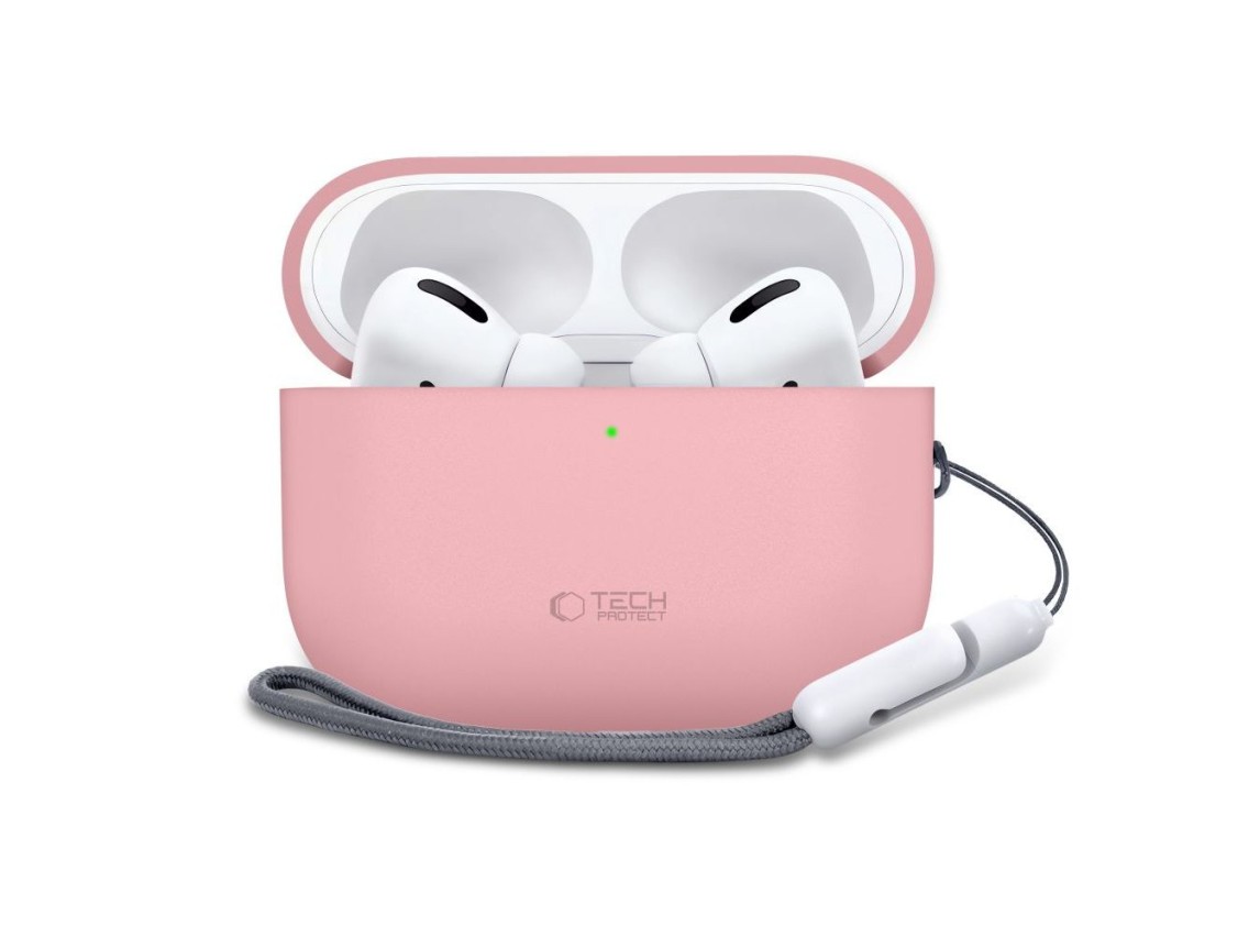 Capa de silicone Tech-Protect para AirPods Pro 3 - Rosa