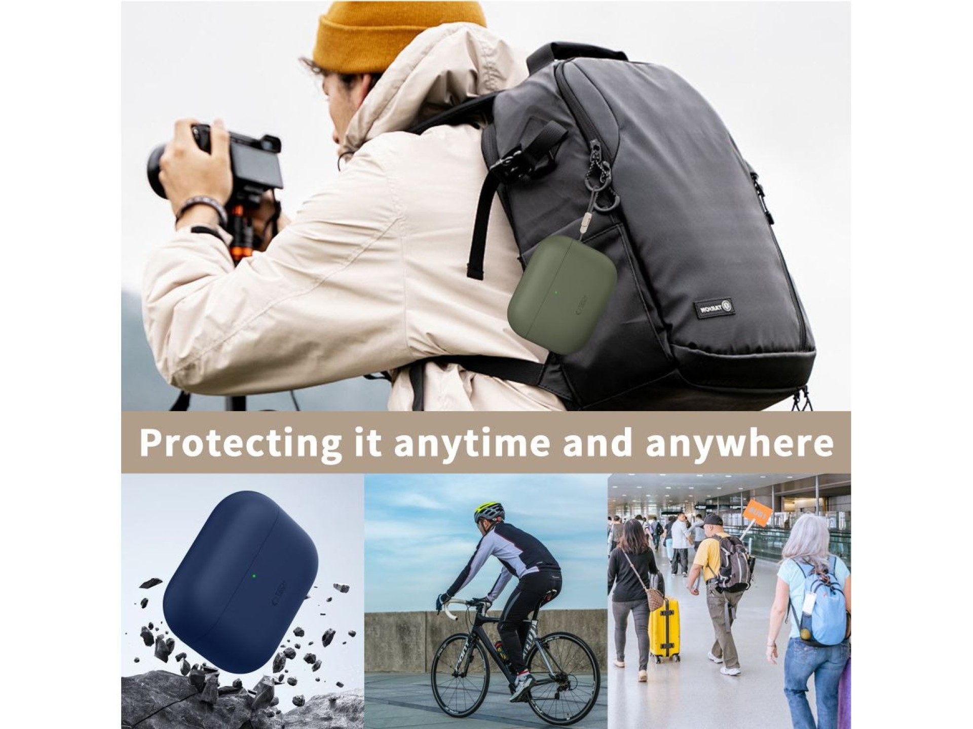 Tech-Protect Silicone Case for AirPods Pro 3 - Green