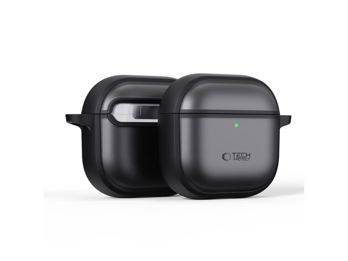 Capa de silicone Tech-Protect para AirPods Pro 3 - Preto fosco