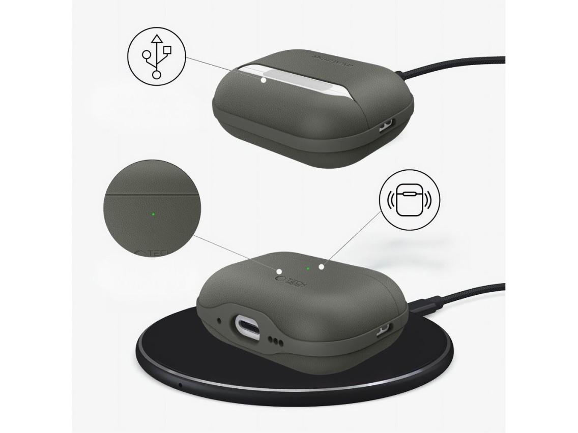 Tech-Protect NaturalFit Case for AirPods Pro 3 - Green