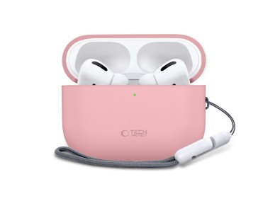 Capa de silicone Tech-Protect para AirPods Pro 3 - Rosa Capa de silicone Tech-Protect para AirPods Pro 3 - Rosa