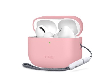 Capa de silicone Tech-Protect para AirPods Pro 3 - Rosa Capa de silicone Tech-Protect para AirPods Pro 3 - Rosa